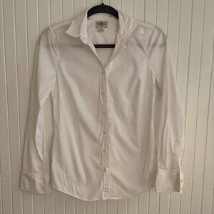 J. Crew Haberdashery White Cotton Button Down